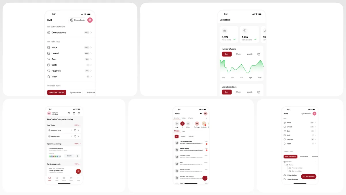 H1 Suite apps sharing one visual language